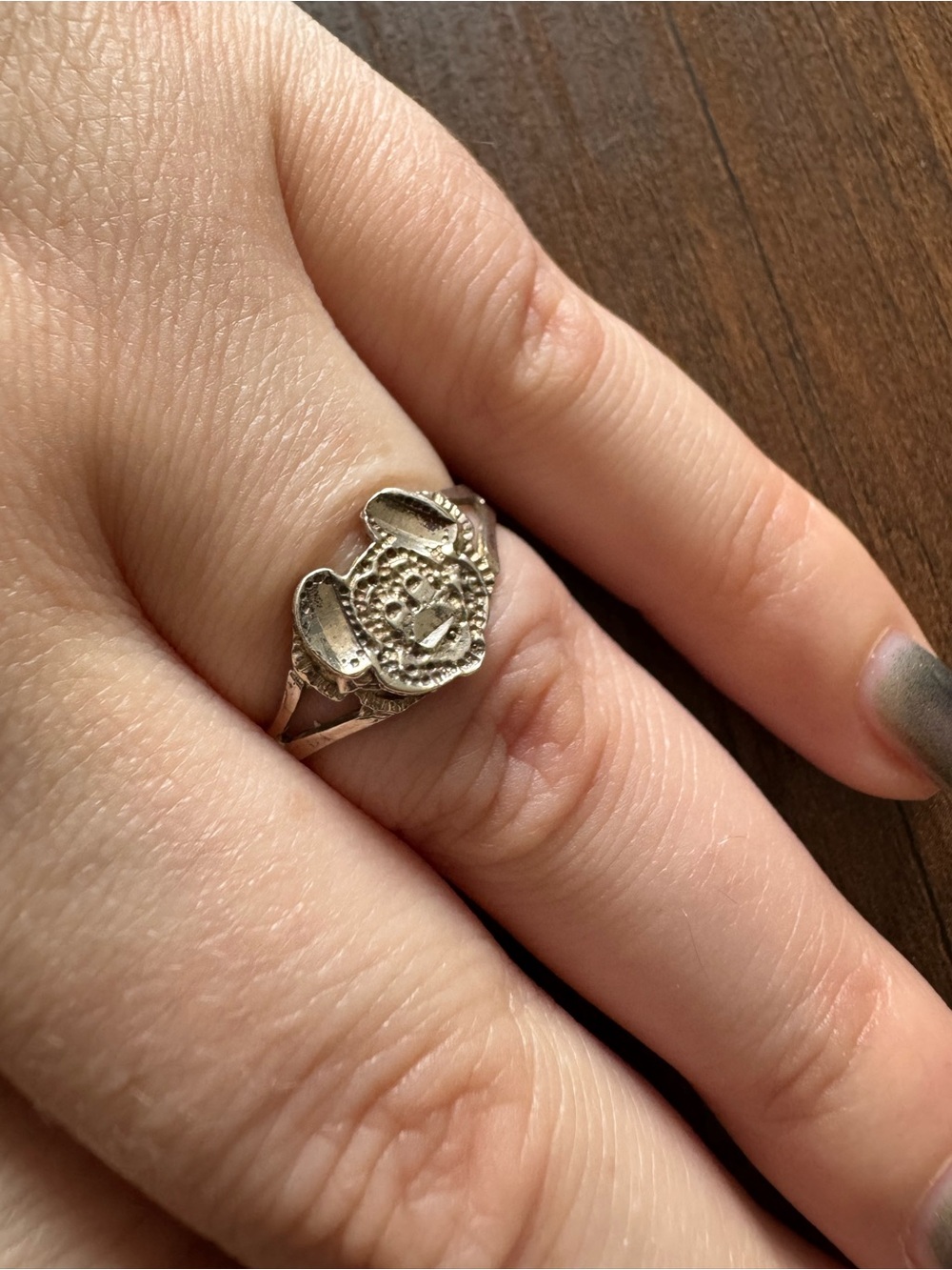 Rare Vintage Sterling Silver Mickey Mouse Disney Ring